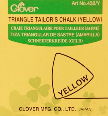 Yellow Triangle Tailor's Chalk by Clover